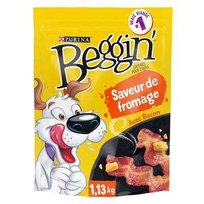 Purina Beggin' tranches gâteries pour chiens bacon et fromage 1.13 kg, 1,55 $/100g