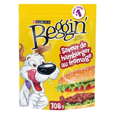 Purina Beggin' tranches gâteries pour chiens hamburger au fromage 708 g, 1,55 $/100g