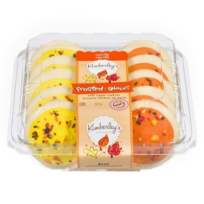 Kimberley’s Bakeshoppe Givrés d’automne, orange et jaune 383 g, 1,06 $/100g