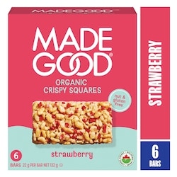 Made Good Strawberry Crispy Squares 6pk 132 g, $1.70/100g