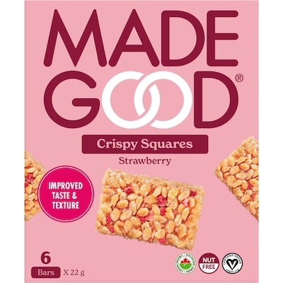 Made Good Strawberry Crispy Squares 132 g, $3.02/100g