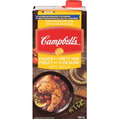 Campbell's Chicken Broth with White Wine 900 ml, $0.19/100ml