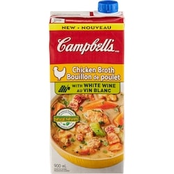 Campbell’s Bouillon de poulet avec vin blanc 900 ml, 0,19 $/100ml
