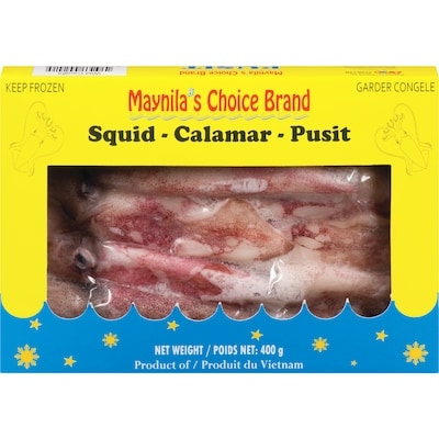 Maynila's Choice Brand Wild Caught Squid 400 g, $2.00/100g