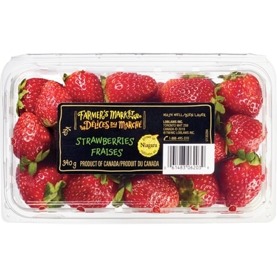Délices du Marché Fraises 340 g, 1,62 $/100g