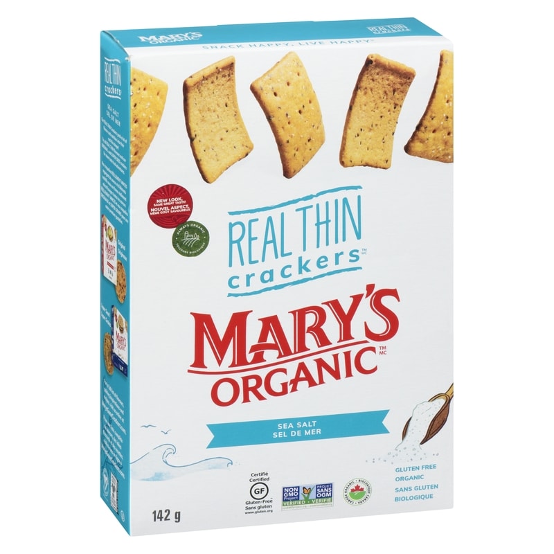 Real Thin Organic Crackers Sea Salted
