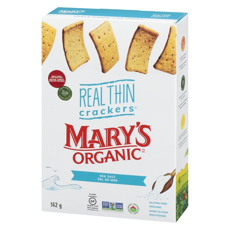 Real Thin Organic Crackers Sea Salted