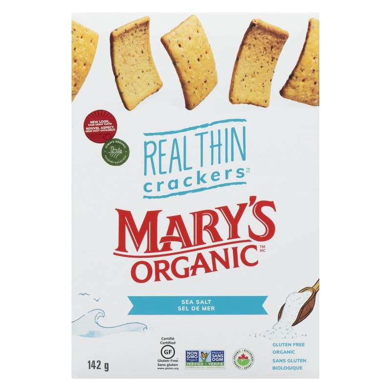 Real Thin Organic Crackers Sea Salted