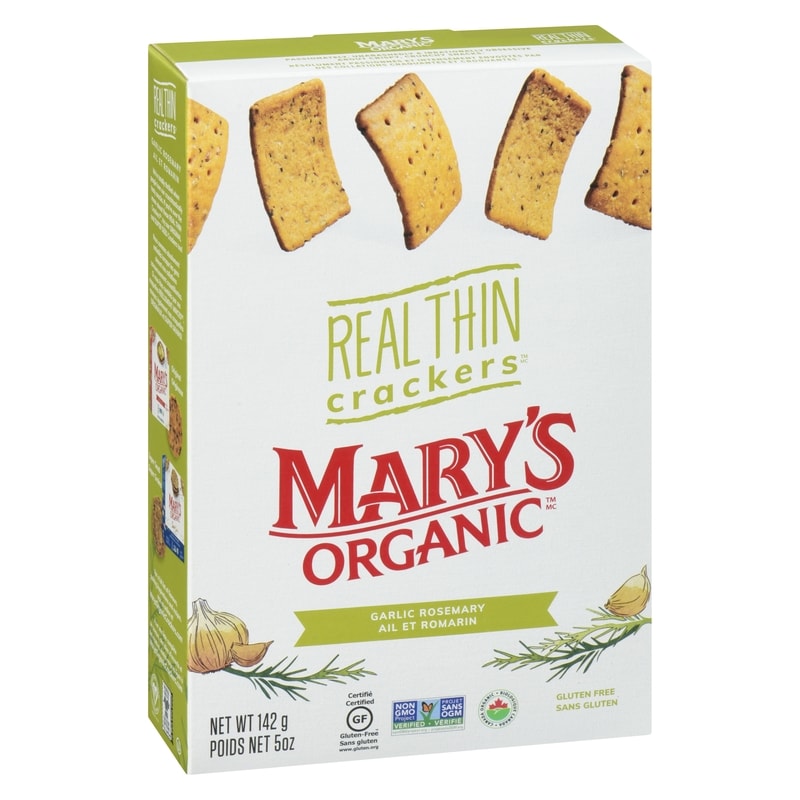 Real Thin Crackers Garlic Rosemary