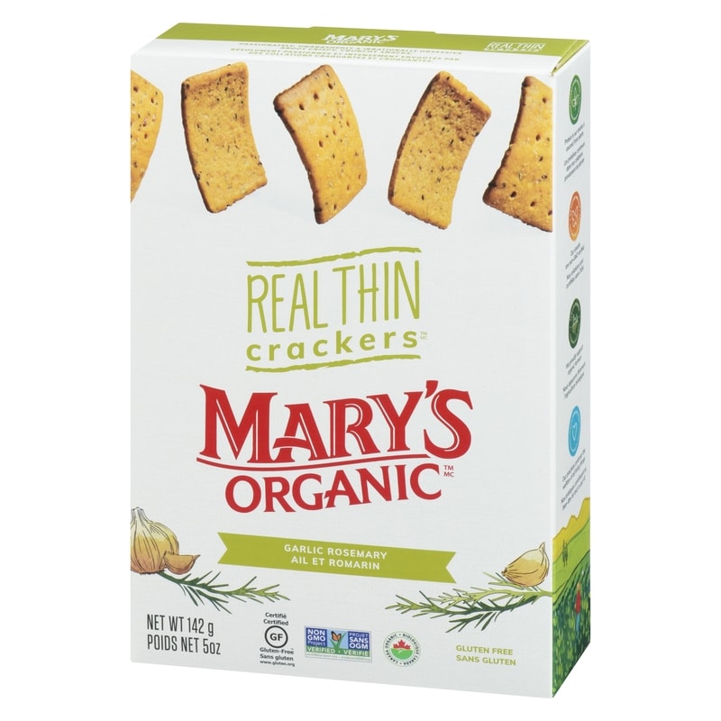 Real Thin Crackers Garlic Rosemary