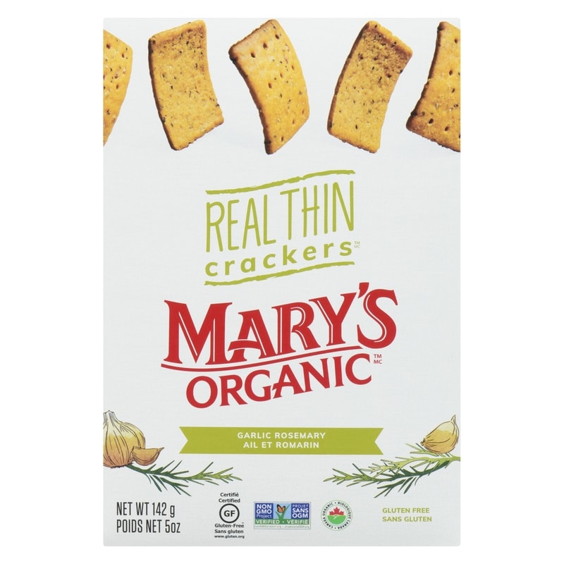 Real Thin Crackers Garlic Rosemary