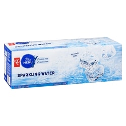 PC Blue Menu Sparkling Water, case - 12x355.0 ml | Zehrs
