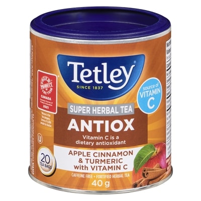Tetley Antiox Apple Cinnamon & Turmeric With Vitamin C 20 g, $0.22/1ea