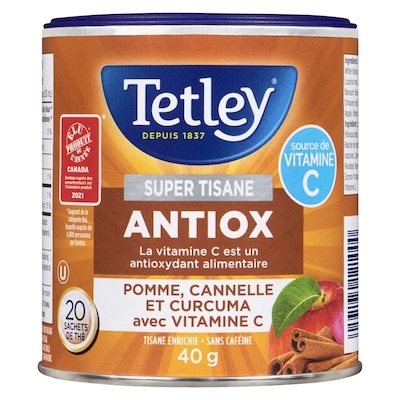 Super tisane antioxydante avec pomme, cannelle, curcuma et vitamine&nbsp;C