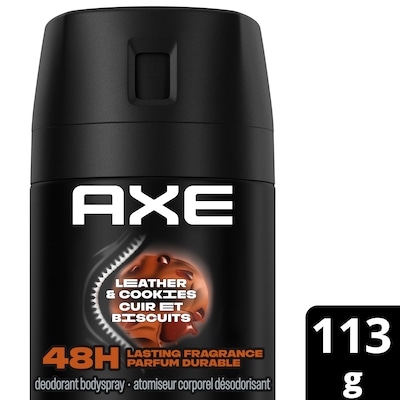 Axe Cuir et Biscuits Atomiseur Corporel, Cuir et Vanille 113 g, 3,98 $/100g