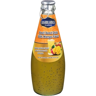 Casablanca Basil Seed Drink with Mango Flavor 290 ml, $0.44/100ml