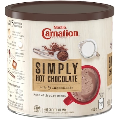 Carnation Chocolat Chaud Simplement 400 g, 1,75 $/100g