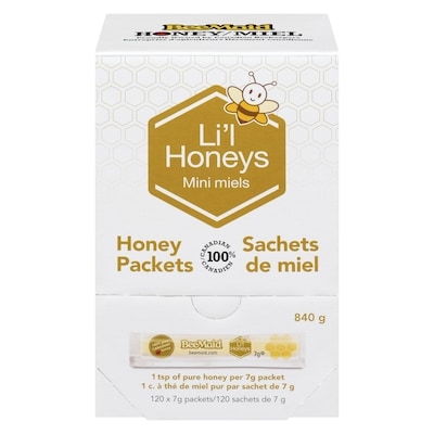 BeeMaid Li'L Honeys Honey 100% Pure Canadian 120 X 7 G (840 G) 840 g, $2.14/100g