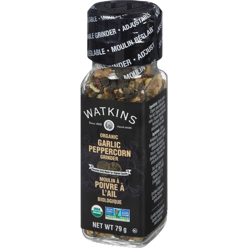 Organic Garlic Pepper Grinder