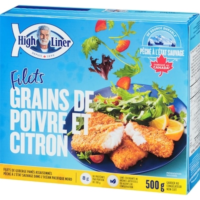 Filets panés aux grains de poivre et au citron