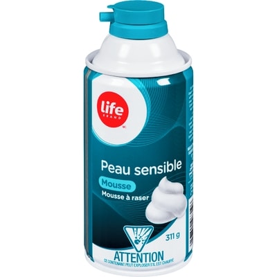 Life Crème à raser peau sensible 311 g, 1,38 $/100g