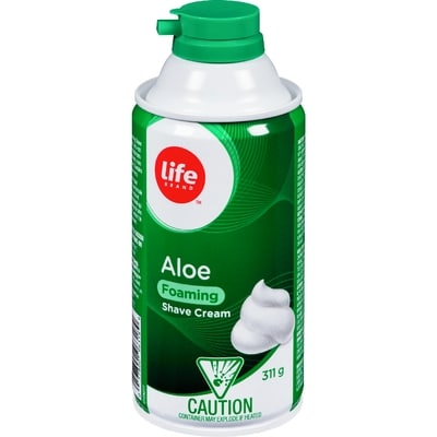 Life Brand Shave Cream Aloe Vera 311 g, $1.38/100g