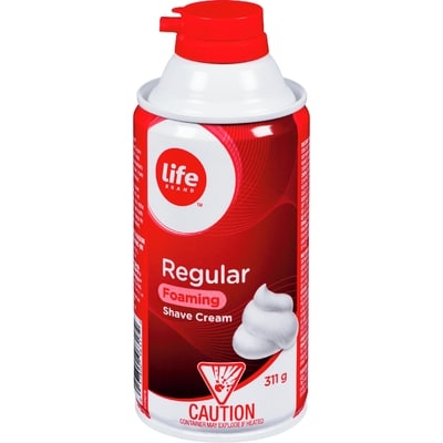 Life Brand Shave Cream Regular 311 g, $1.38/100g