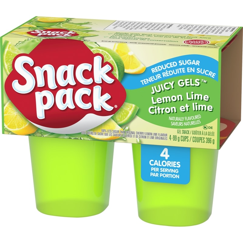 Snack Pack Pudding Gel Lemon Lime