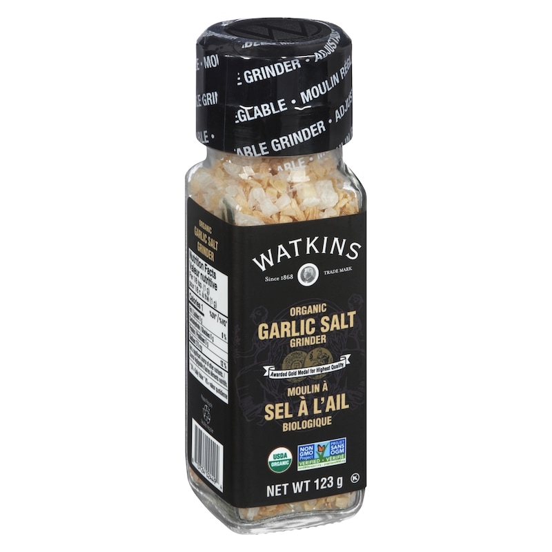 Organic Garlic Salt Grinder