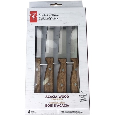 le Choix du Président Pc Couteaux Steak Acacia Ens 4 1 ea, 10,00 $/1ch