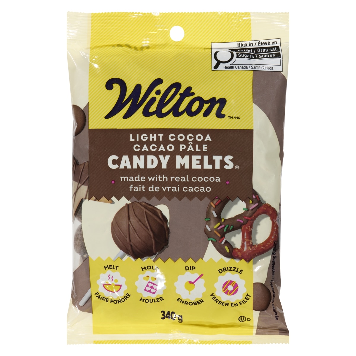 Wilton Candy Melts® 12oz Light Cocoa 340 g, $1.18/100g