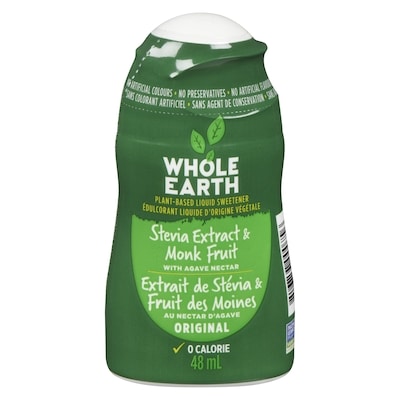 Whole Earth Sweetner Co. Édulcorant liquide à base de stevia et de fruit du moine, Whole Earth 48 ml, 12,48 $/100ml