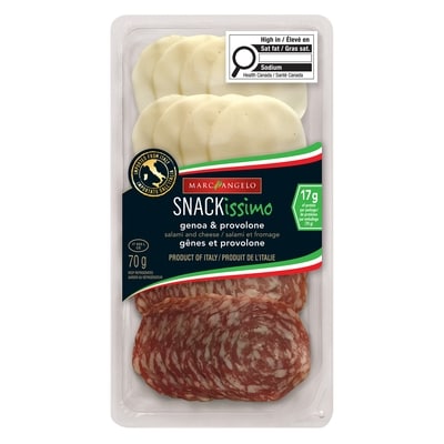 Marc Angelo Salami de Gênes et fromage provolone 70 g, 7,14 $/100g