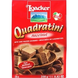 Quadratini Bite Size Wafer Cookies Hazelnut