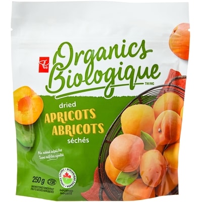 PC Organics Dried Apricots 250 g, $4.80/100g