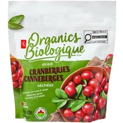 PC Biologique Canneberges Séchées 250 g, 4,40 $/100g