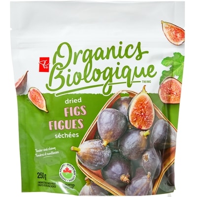 PC Organics Dried Figs 250 g, $3.60/100g