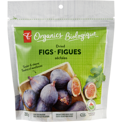 PC Biologique Figues Séchées 250 g, 4,40 $/100g