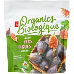 PC Biologique Figues Séchées 250 g, 3,60 $/100g