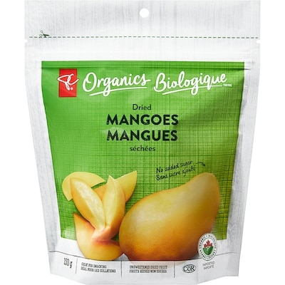PC Organics Dried Mango 150 g, $6.00/100g