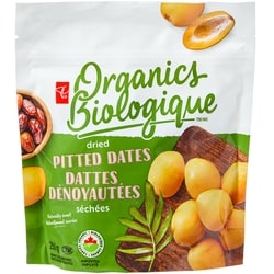 PC Organics Pitted Dates 250 g, $2.80/100g