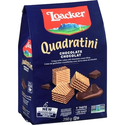 Bouchées de gaufrettes au chocolat Quadratini
