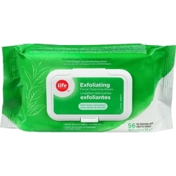 Life Brand Exfoliating Facial Cleansing Wipes, With Green Tea Extract 56 ea, $0.11/1ea