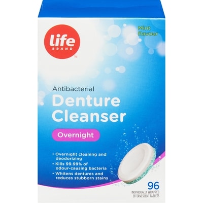 Life Brand Denture Cleansers Overnight 96 ea, $0.07/1ea