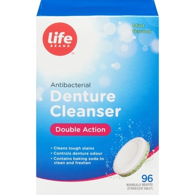 Life Brand Denture Cleanser Double Action 96 ea, $0.07/1ea