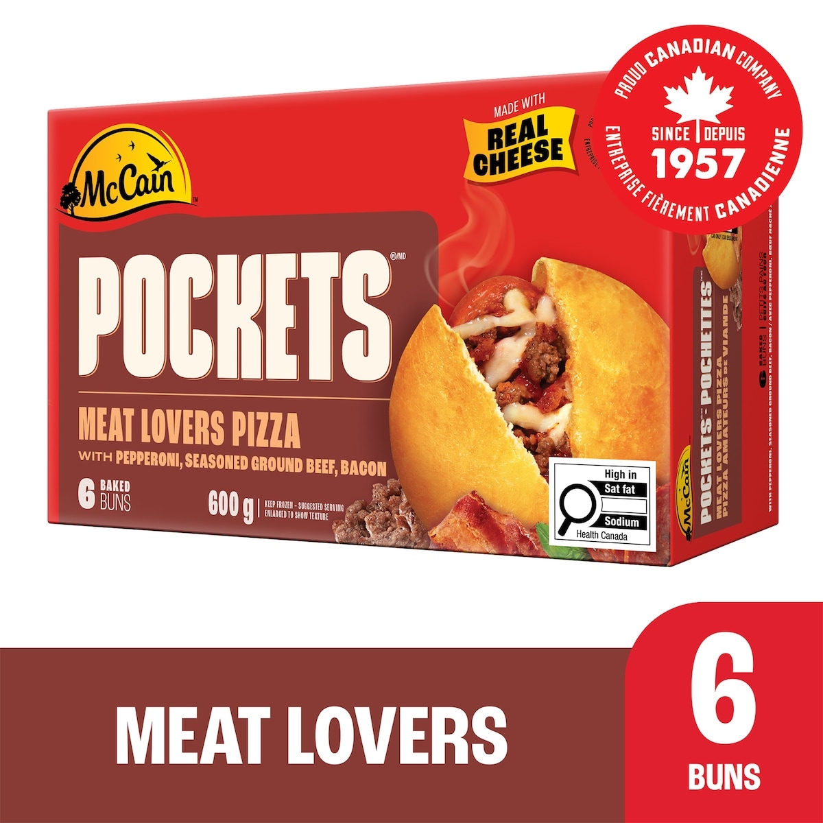 McCain Pizza Pockets Meat Lovers Pizza Pockets