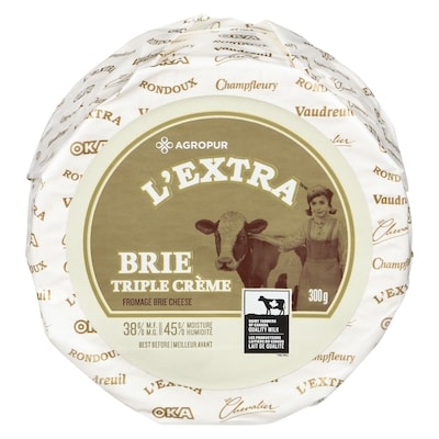 L'Extra Triple Cream Brie Cheese    300 g, $4.10/100g
