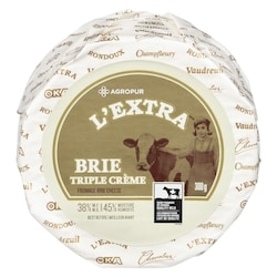 L’Extra Fromage Brie triple crème L'Extra 300 g, 4,00 $/100g