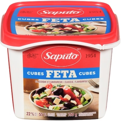 Saputo Feta Cheese Cubes 750 g, $2.07/100g