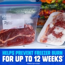 Ziploc Freezer Bags Large, with Stay Open Technology - 60 ea | Zehrs